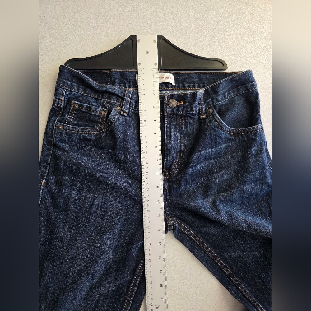 Levi Strauss 514 Straight Leg Denim Dark Indigo Blue Minimalist Core Indie Skate - Picture 12 of 13